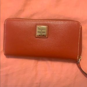 Large Dooney and Burke zip wallet